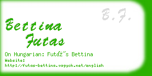 bettina futas business card